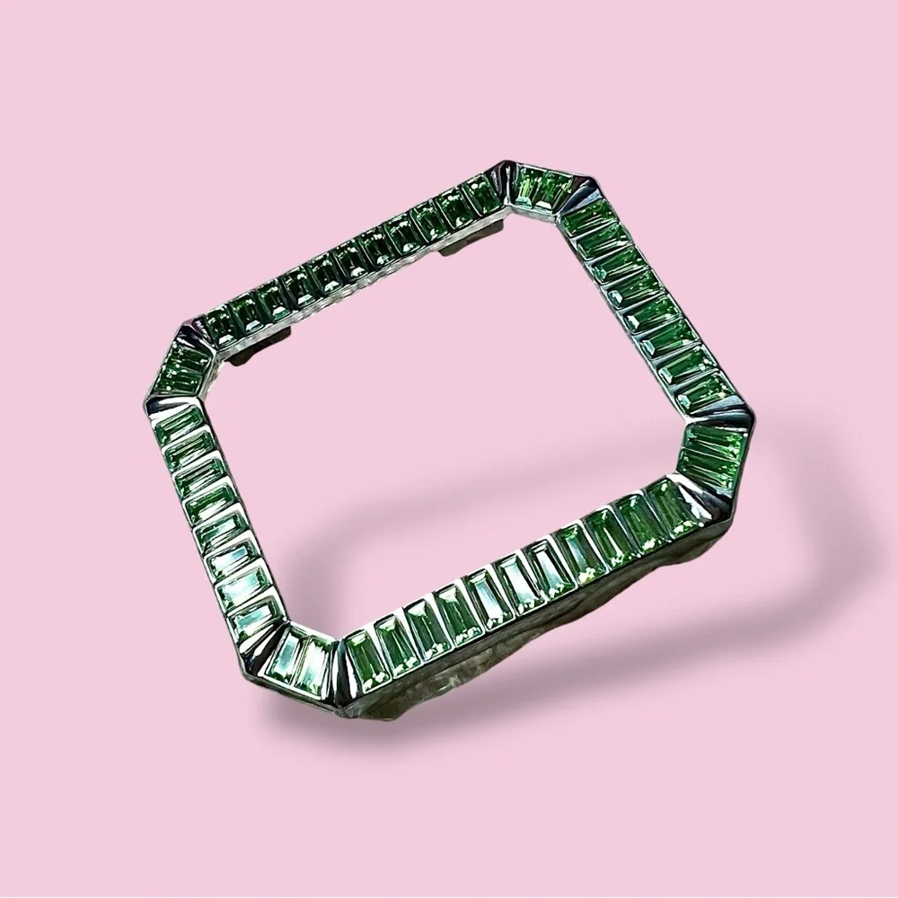 Swarovski Women’s Green Crystals Apple Watch Cover 40mm